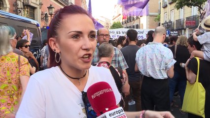 Miles de personas en Madrid contra la libertad a La Manada
