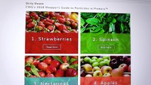 PESTICIDES: Strawberries #1, Spinach #2, Tomatoes #9 - See Full List and How to Remove
