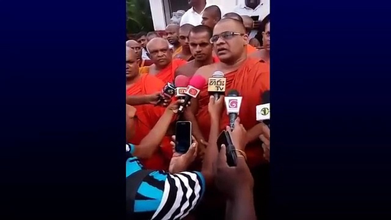 අද ඇප මත නිදහස ලැබූ ගලගොඩ අත්තේ ඥාණසාර හාමුදුරුවෝ... මාධ්‍ය අමතා කවුරුත් නොසිතූ කතාවක් කියයි