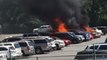 Cars Go Up in Flames in North Carolina Amusement Park's Parking Lot