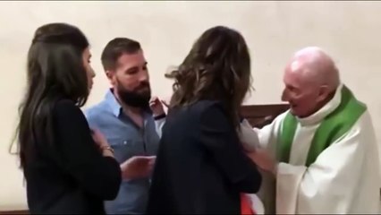 Catholic Priest Slaps Baby