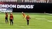 Guy who ran on field during CFL game is regretting that decision