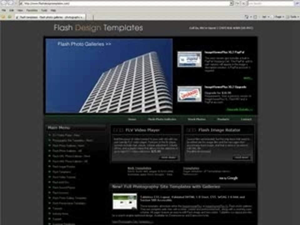 Flash templates & Flash photo galleries