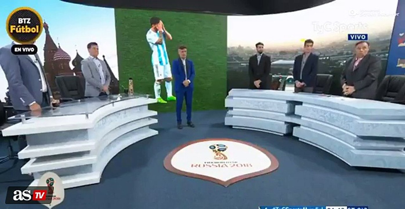 The unthinkable happened in a program of the Argentine television because of the selection - Placard of the World-wide one