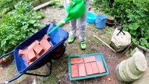 【DIY】レンガでベンチ作ってみた！