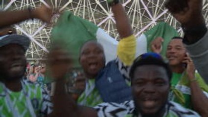 Download Video: Fan colour - Nigeria fans laud Musa performance in win over Iceland