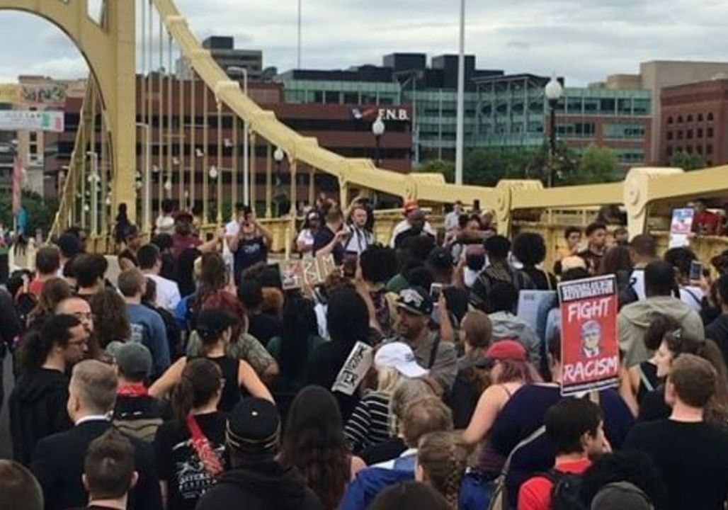 Demonstrators Gather in Downtown Pittsburgh Over Antwon Rose Shooting