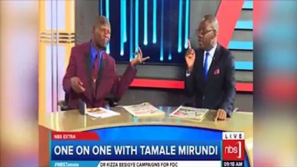 VIDEO: Sometimes the studio gets so hot but we always move past it to deliver to your expectations, Tamale Mirundi Vs Simon Muyanga Lutaaya. #NBSAt10 #NBSTamale