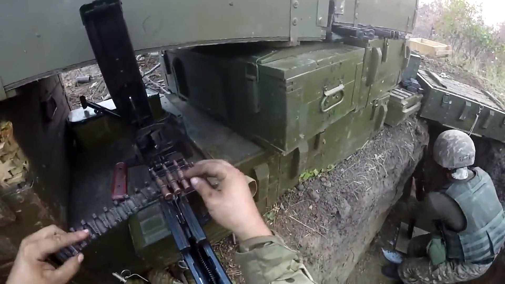 ⁣Ukraine War - Helmet Cam Firefight: Combat Footage In Ukrainian Trenches