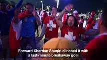 Fans react after Switzerland beats Serbia 2-1