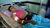 Hospitals in the Yemeni port of Hodeida are struggling to cope