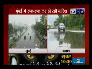 मुंबई में देर रात से रुक-रुक कर हो रही है भारी बारिश