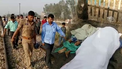 ससुराल जाने के लिए घर से निकला, कुछ देर बाद पटरियों पर बेटी पत्नी सहित मिली लाश