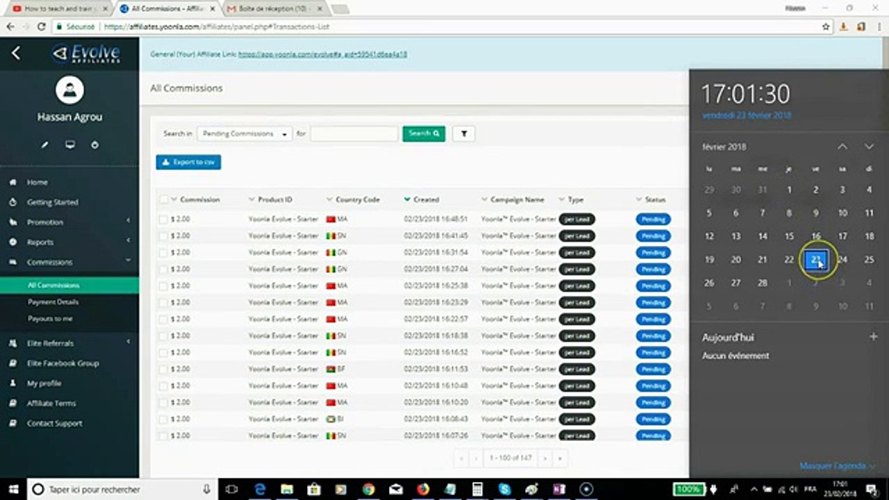 Yoonla  Evolve _ Passer Elite et Gagner 100 $ par jour - Etape 1 sur 4 - YouTube (360p)
