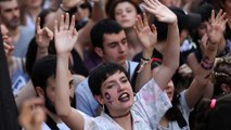 Madrid mass rally after men accused of gang rape granted bail