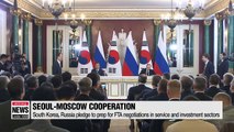 Seoul and Moscow sign 12 MOUs, including joint statement for FTA preparations