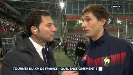 Tournée du XV de France en Nouvelle-Zélande - Match 3 : La réaction de Baptiste Serin après le match