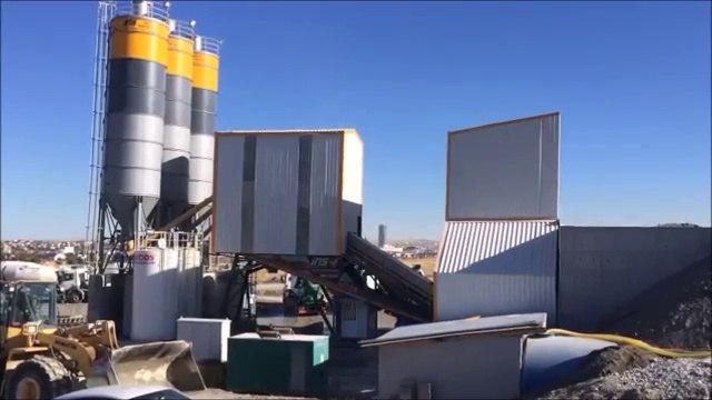 ins makina 160 m3 hour mobile concrete batching plant. Beton santralleri. Beton santrali. Centrales a beton.