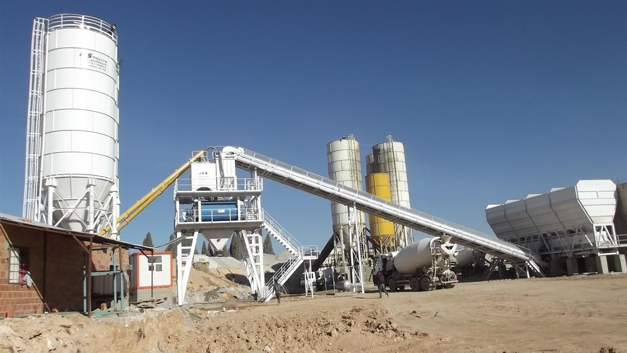 ins makina 180 m3 hour stationary concrete batching plants sabit beton santrali centrales a beton