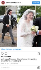 Mariage de Kit Harington et Leslie Rose : les photos du grand jour