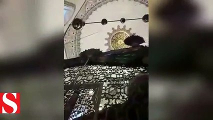 Cumhurbaşkanı Erdoğan�ın dua okuduğu o anlar gizli kamera tarafından böyle kaydedildi