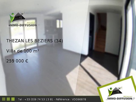 Villa A vendre Thezan les beziers 100m2 + Jardin 409m2