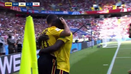 Eden Hazard 2nd Goal - Belgium vs Tunisia 4-1 23/06/2018