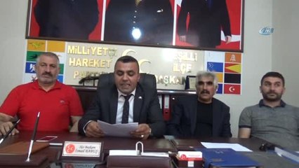 MHP Yeşilli İlçe Başkanlığından İttifak Açıklaması