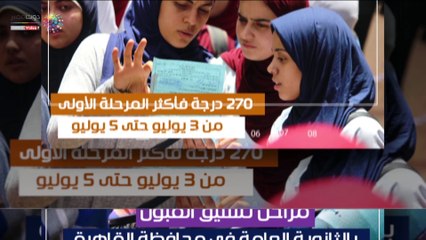 فيديو جراف.. مراحل تنسيق القبول بالثانوية العامة فى محافظة القاهرة