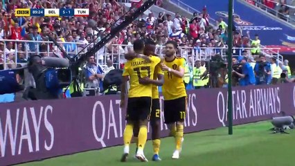 Michy Batshuayi Goal - Belgium vs Tunisia 5-1 23/06/2018