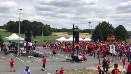 Ecran géant à  Braine l'Alleud pour Belgique-Tunisie