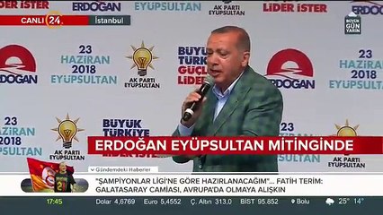 Erdoğan'a göre: İnce'nin Ankara mitinginde 75 bin, İstanbul'da 280 bin kişi varmış