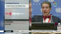 Alfred De Zayas cuestiona informe de DD.HH. sobre Venezuela