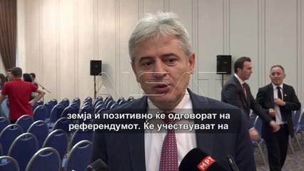 Ахмети: Албанците ќе учествуваат на референдумот