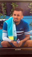 Tennis - Nick Kyrgios mime un geste sexuel au Queen's
