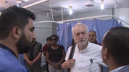 جيرمي كوربن يزور مخيمات اللاجئين السوريين والفلسطينيين بالأردن