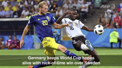 World Cup: Germany rescue tournament hopes with 2-1 over Sweden
