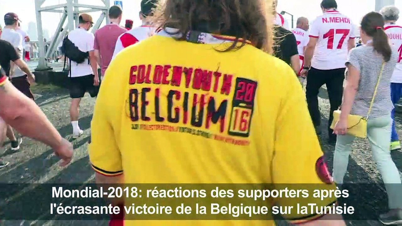 Mondial-2018: réactions des supporters après Belgique-Tunisie