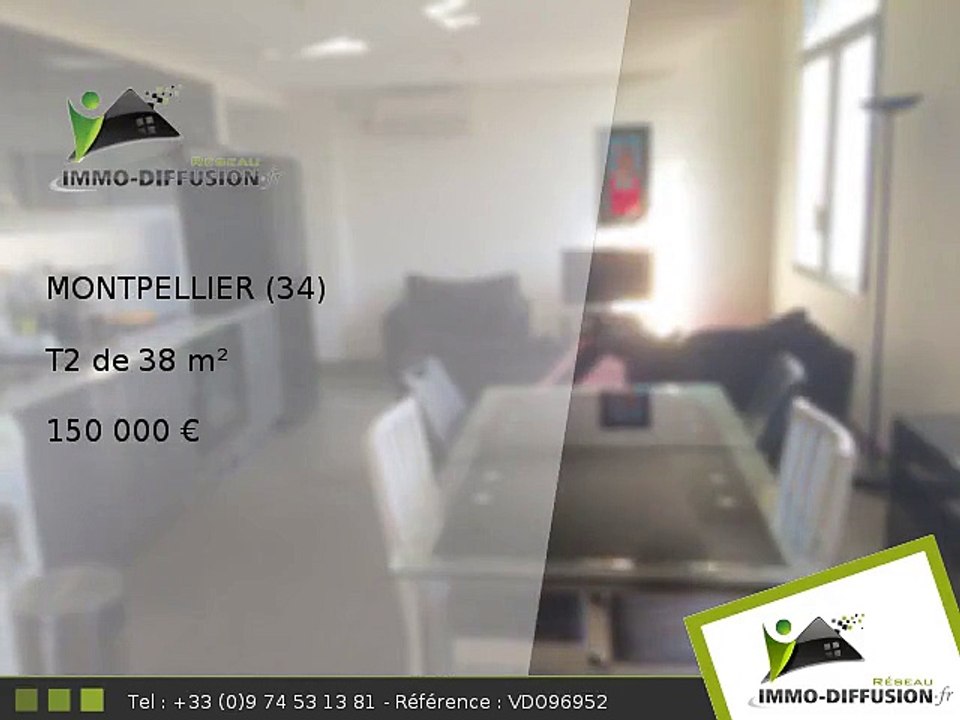 T2 A vendre Montpellier 38m2 - Les Aubes