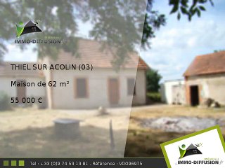 Maison A vendre Thiel sur acolin 62m2 - Campagne