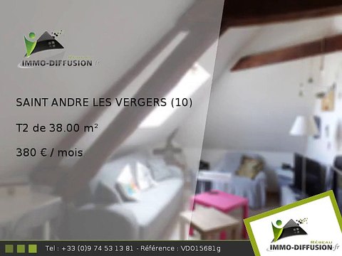 T2 38.00m2 A louer sur Saint andre les vergers - 380 Euros/mois