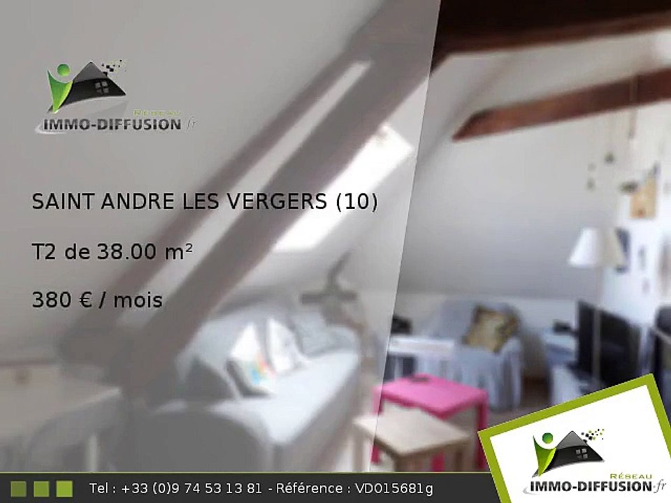 T2 38.00m2 A louer sur Saint andre les vergers - 380 Euros/mois