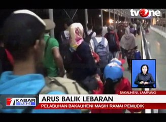 H+8 Pelabuhan Bakauheni Lampung Masih Ramai Pemudik