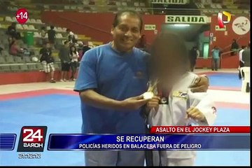 Policías heridos durante asalto en Jockey Plaza están fuera de peligro