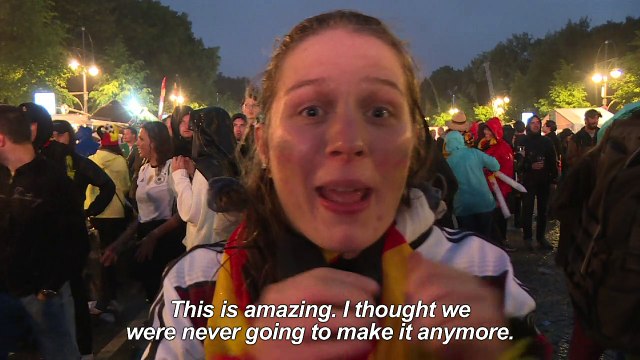 German fans rejoice as World Cup hopes rescued