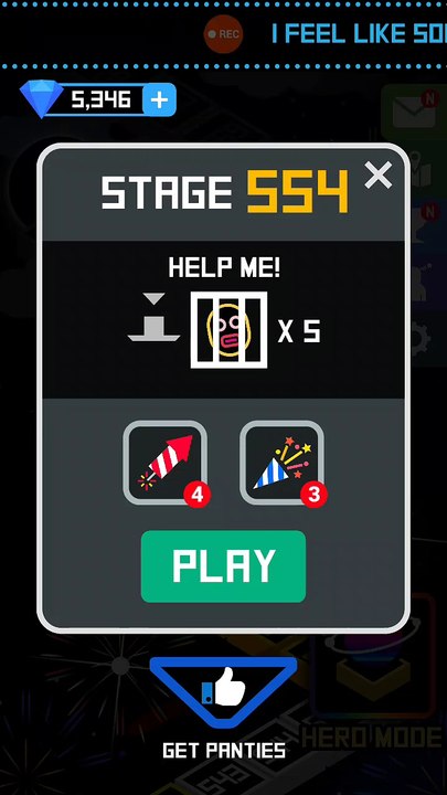 BBTAN2 - Level 554 solution