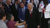 MHP Genel Başkanı Devlet Bahçeli Oyunu Ankara'da Kullandı