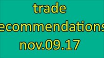 trade  recommendations  nov.09.17