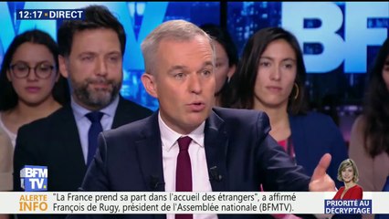 Si la France accueillait "tout le monde", "elle ne pourrait pas en assumer les conséquences", estime De Rugy