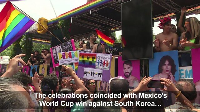 Thousands in Mexico join gay pride parade